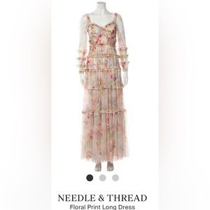 Needle & Thread Long Floral Gown Size US 0
